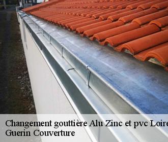 Changement gouttière Alu Zinc et pvc 45 Loiret Guerin Couverture