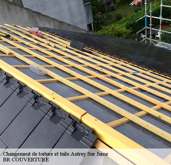 Changement de toiture et tuile  autruy-sur-juine-45480 BR COUVERTURE